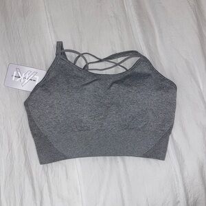Laki Active Gray Sports Bra